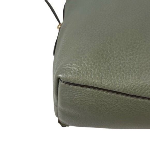 MICHAEL KORS MK Raven Pebble Leather Medium Backpack Handbag Olive Green $328 - Picture 15 of 16